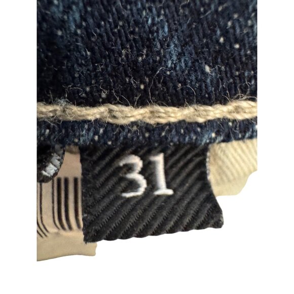 7 For All Mankind Slimmy Jeans Size 31 Blue Distressed Denim Stretch Casual Pant - Picture 2 of 7